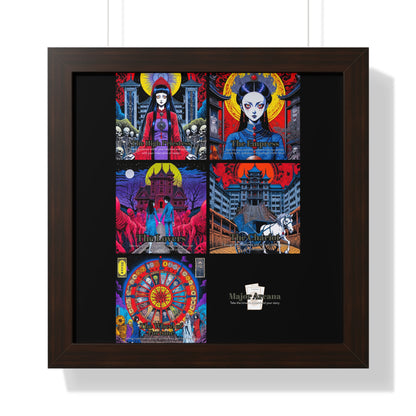 Major Arcana 2 of 4 Framed Vertical Poster