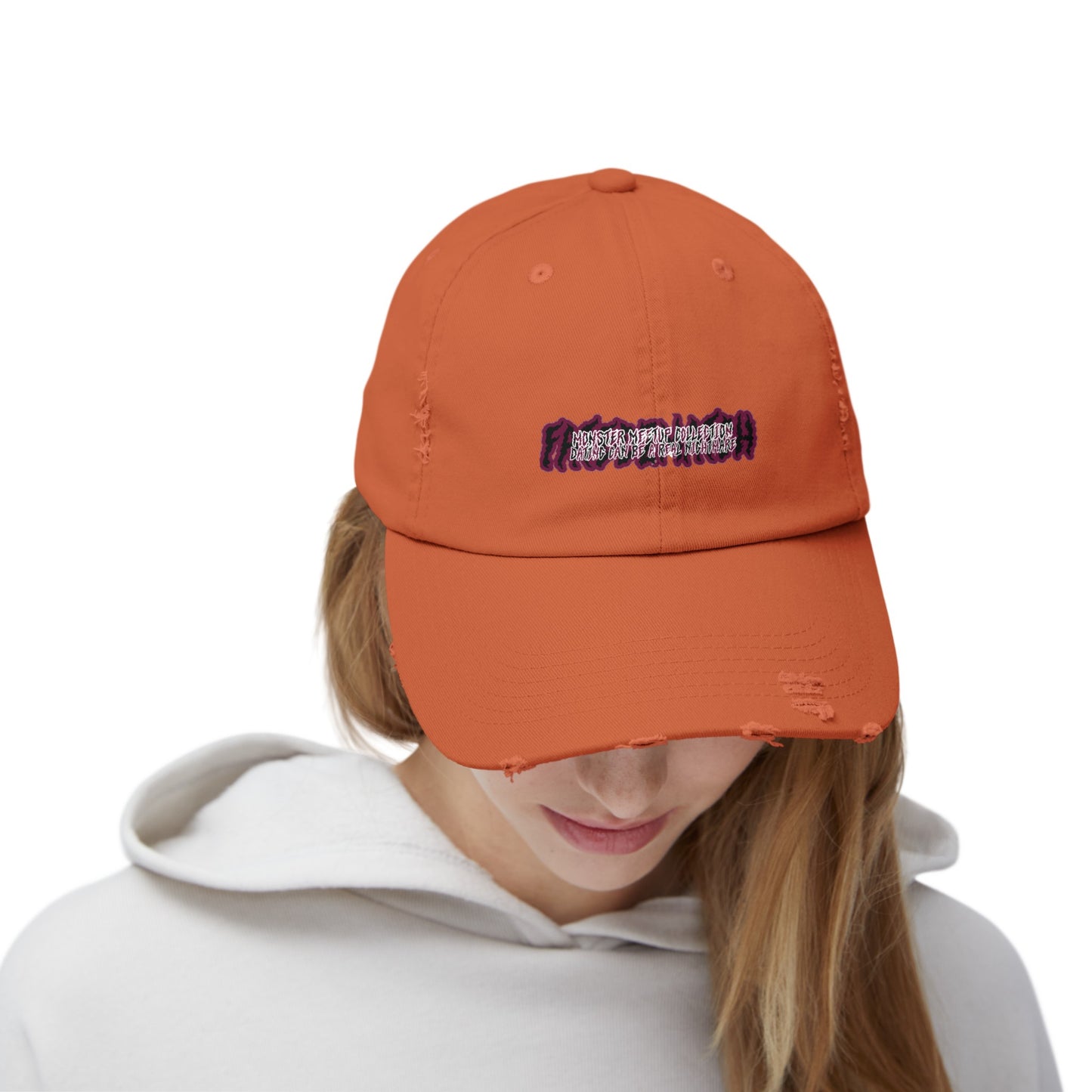 Monster Meetup Hat - Unisex Distressed Cap