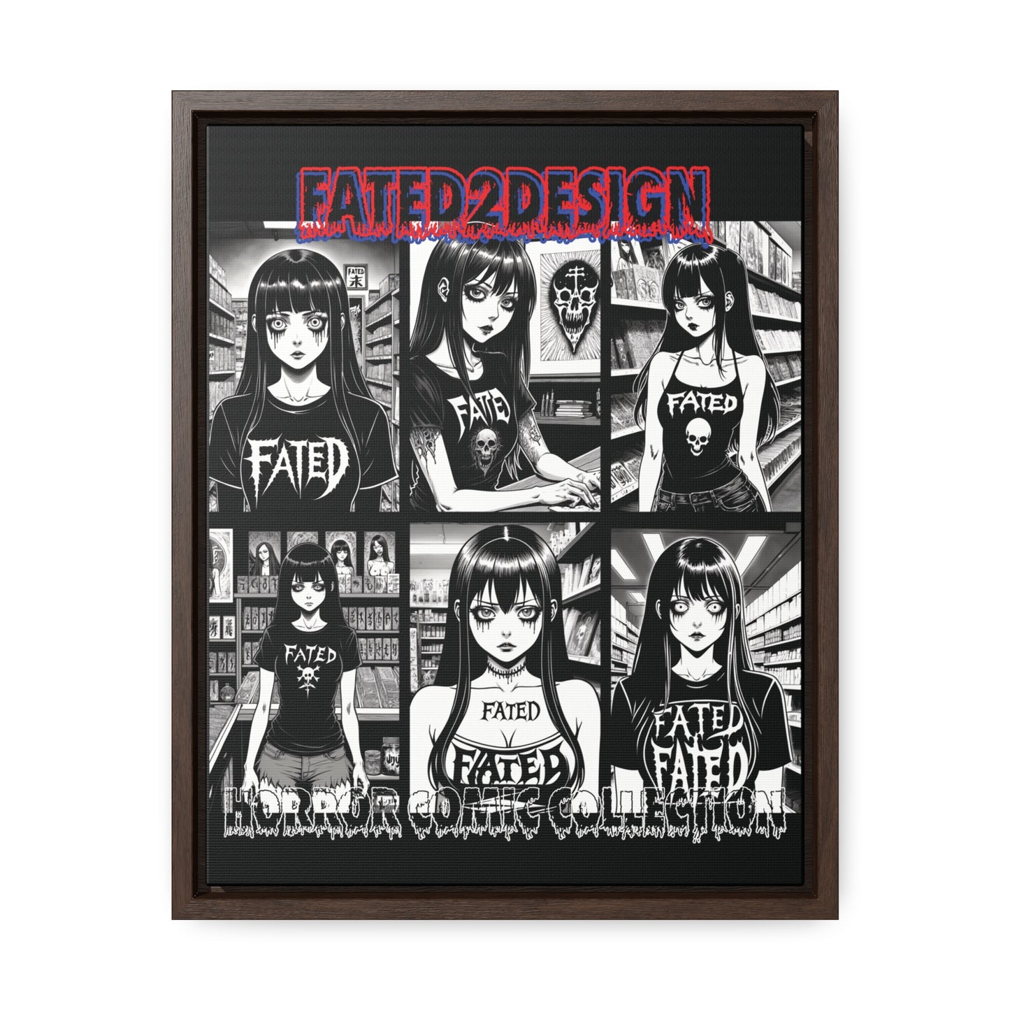 Horror Comic Collection Framed Wall Art
