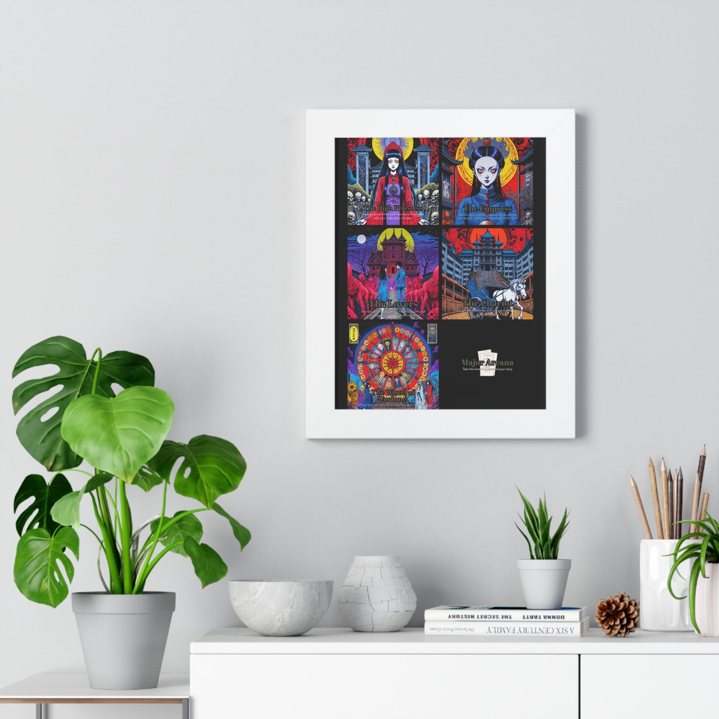 Major Arcana 2 of 4 Framed Vertical Poster