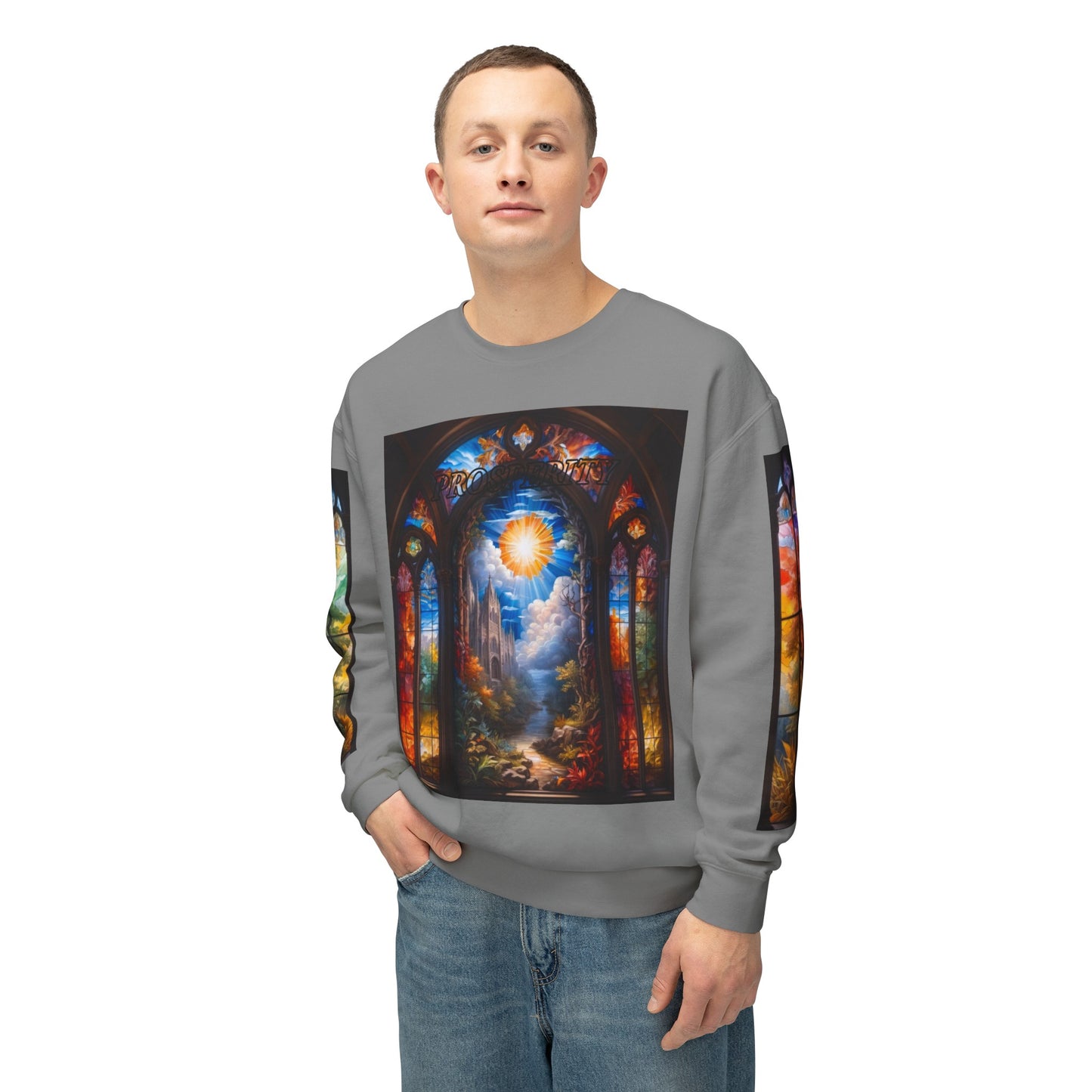 Prosperity - Divine Tragedy - Unisex Lightweight Crewneck Sweatshirt