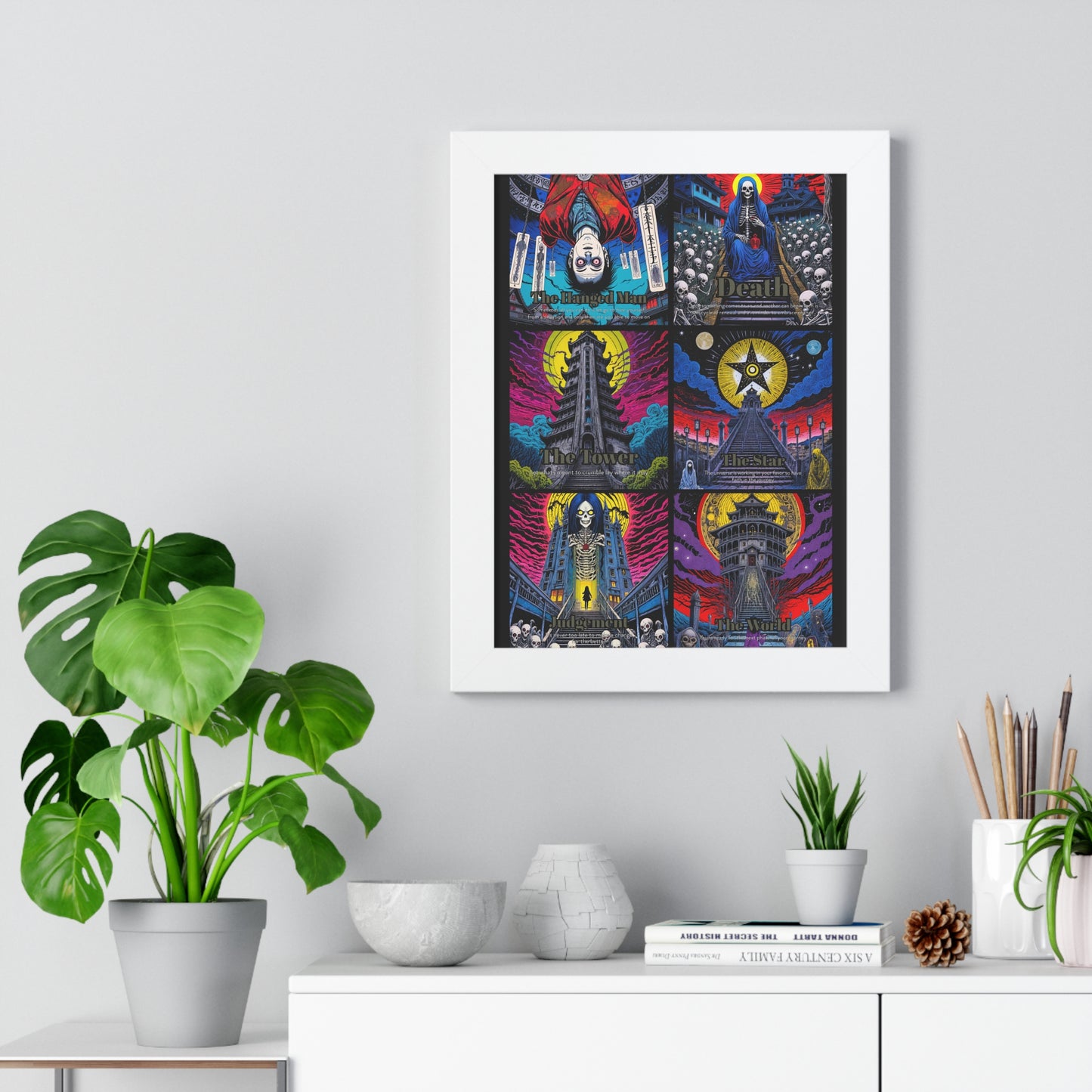 Major Arcana 4 of 4 Framed Vertical Poster