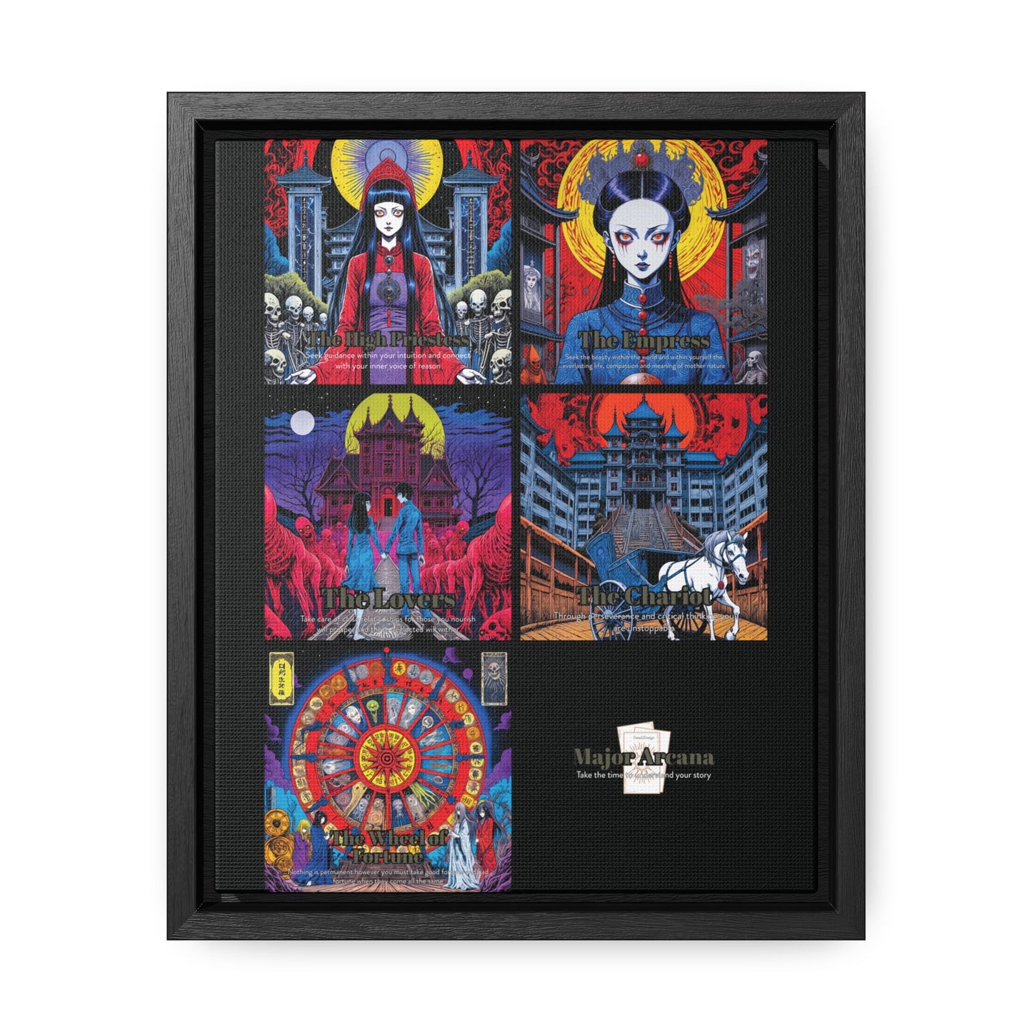 Major Arcana 2 of 4 - Framed Wall Art