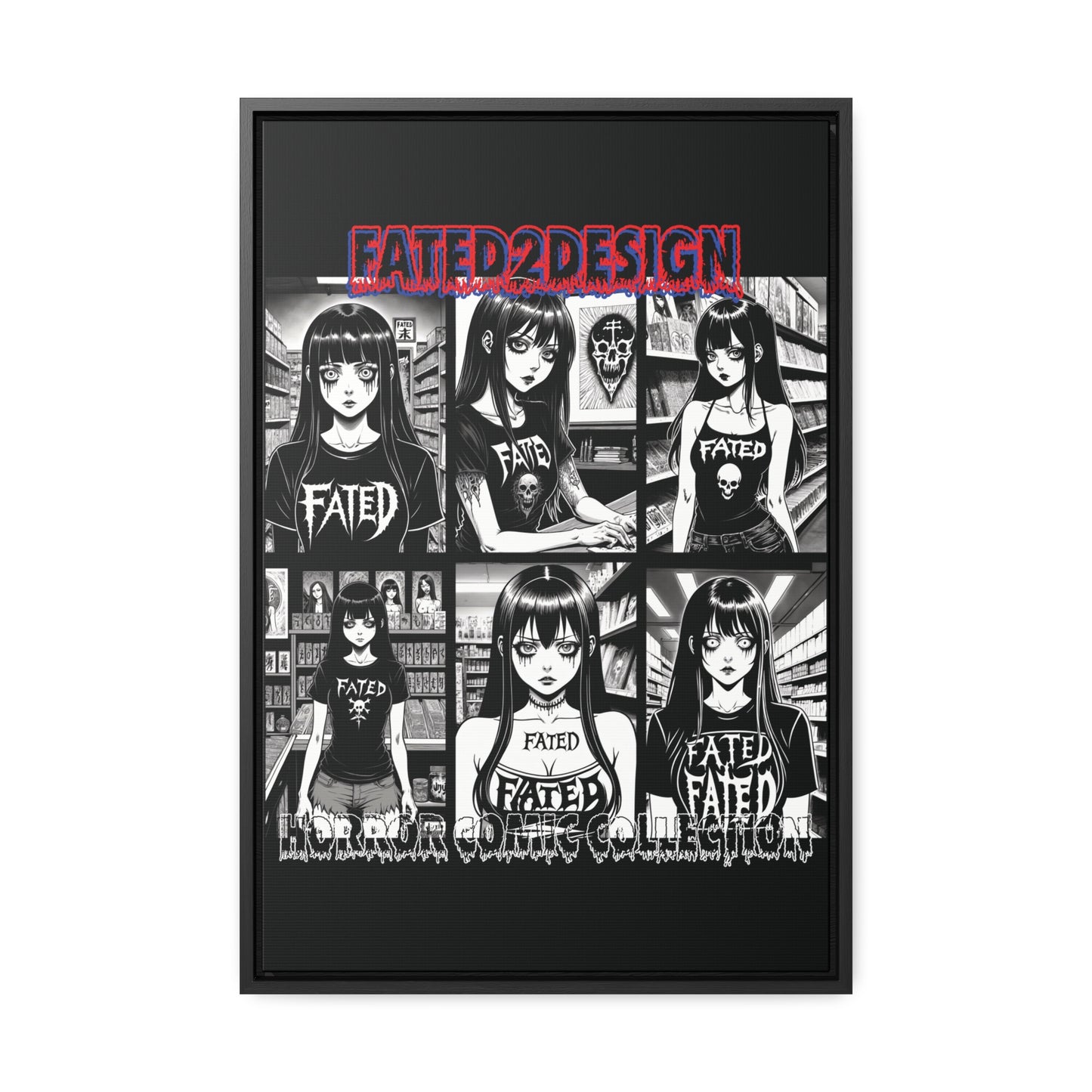 Horror Comic Collection Framed Wall Art