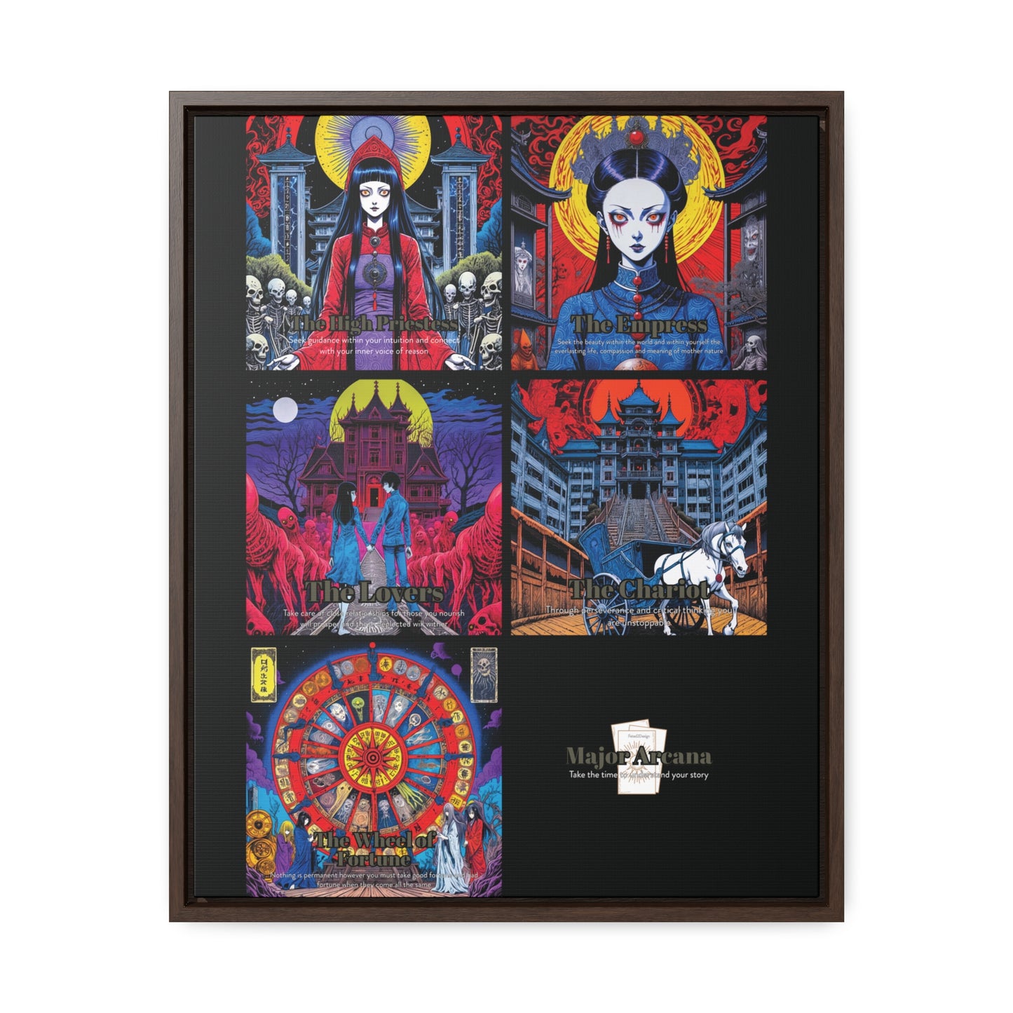 Major Arcana 2 of 4 - Framed Wall Art