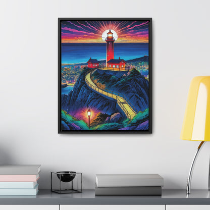 The Cliff Lighthouse 2 - Framed Wall Art