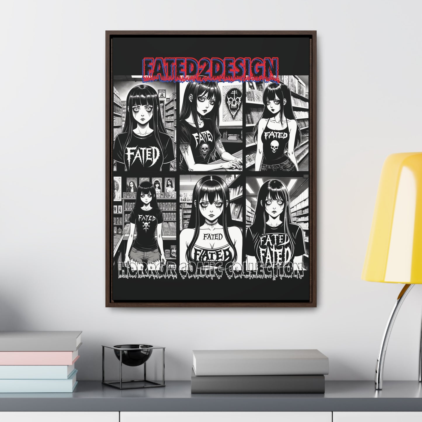Horror Comic Collection Framed Wall Art