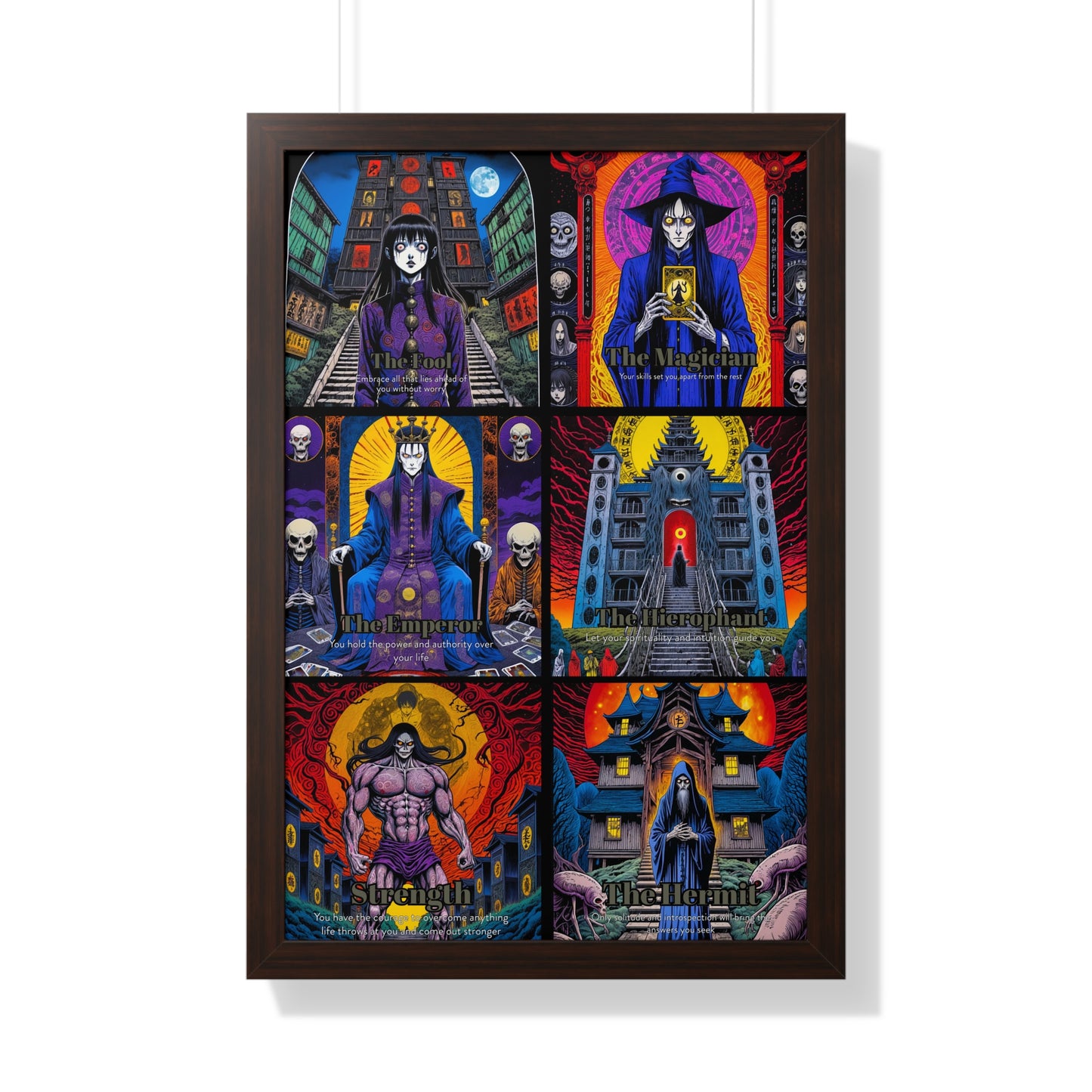 Major Arcana 1 of 4 Framed Vertical Poster