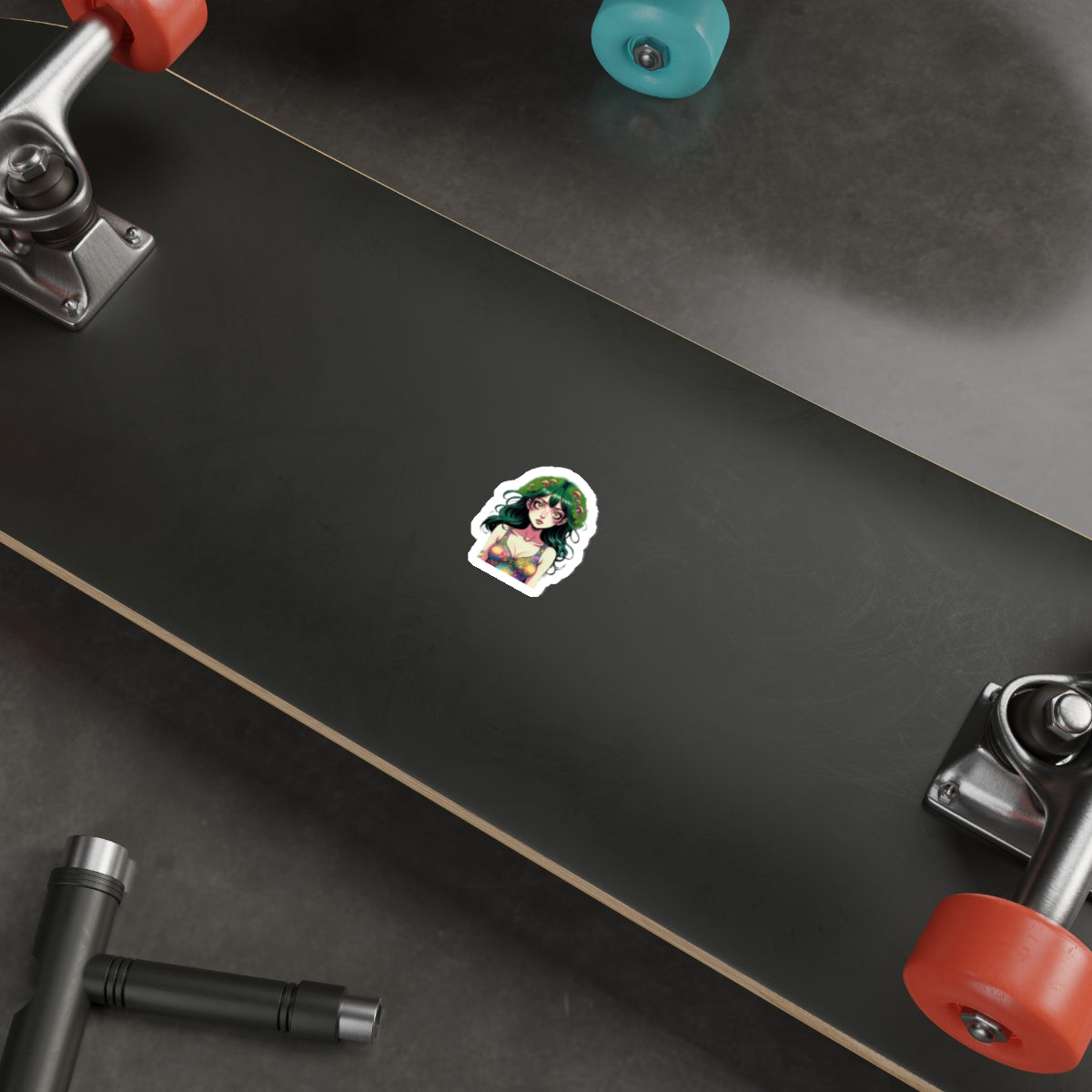 Mushroom Girl V9 Good Vibes Die-Cut Stickers
