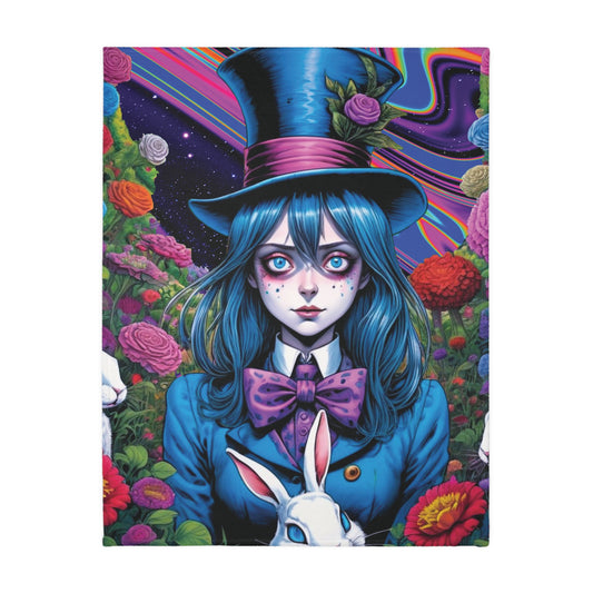 Far Out The Hatter - Daydream - Double Sided Print Artwork Microfiber Blanket