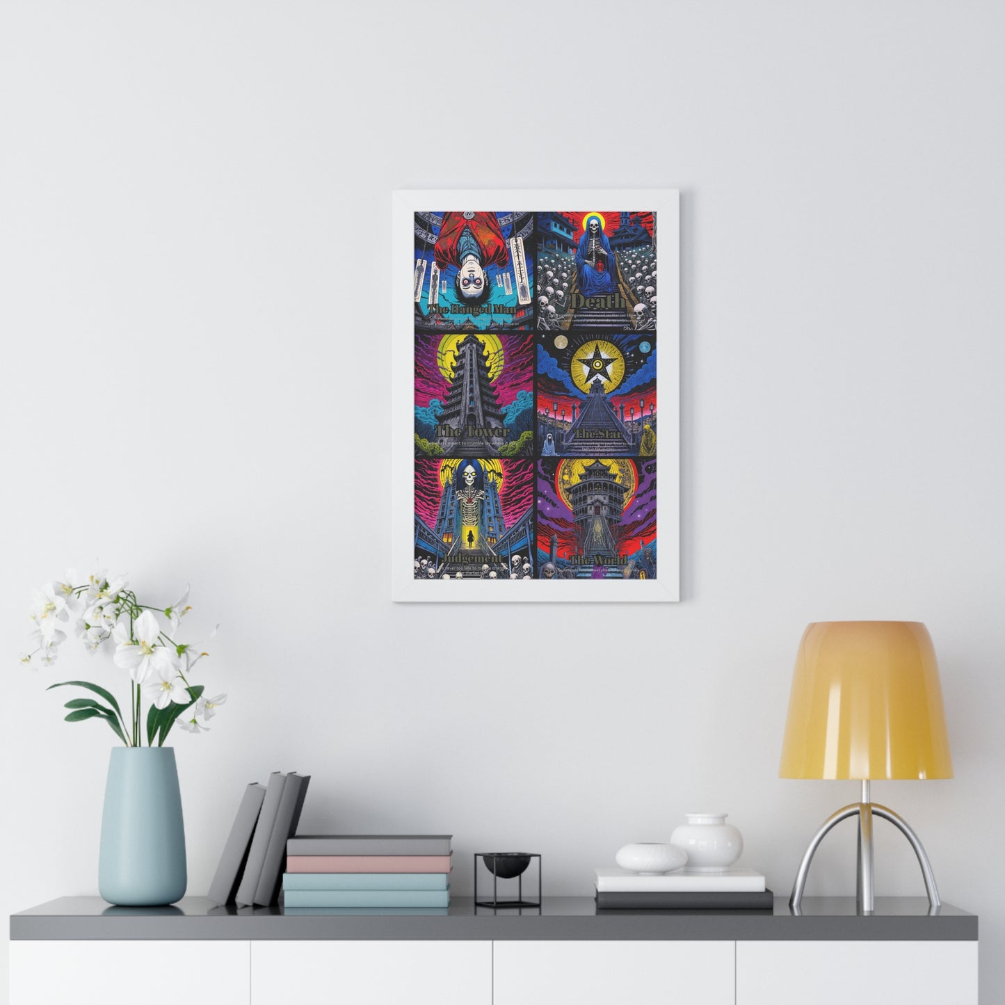Major Arcana 4 of 4 Framed Vertical Poster