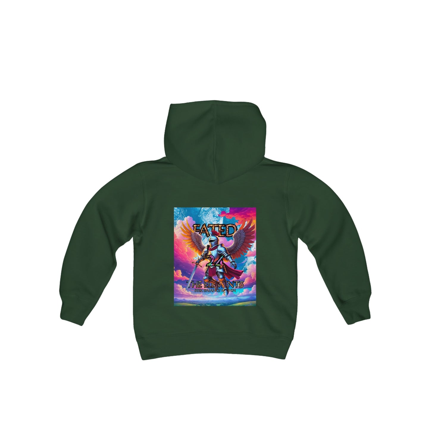 The Knight - Fate and Magic - Youth Heavy Blend Hooded Sweatshirt