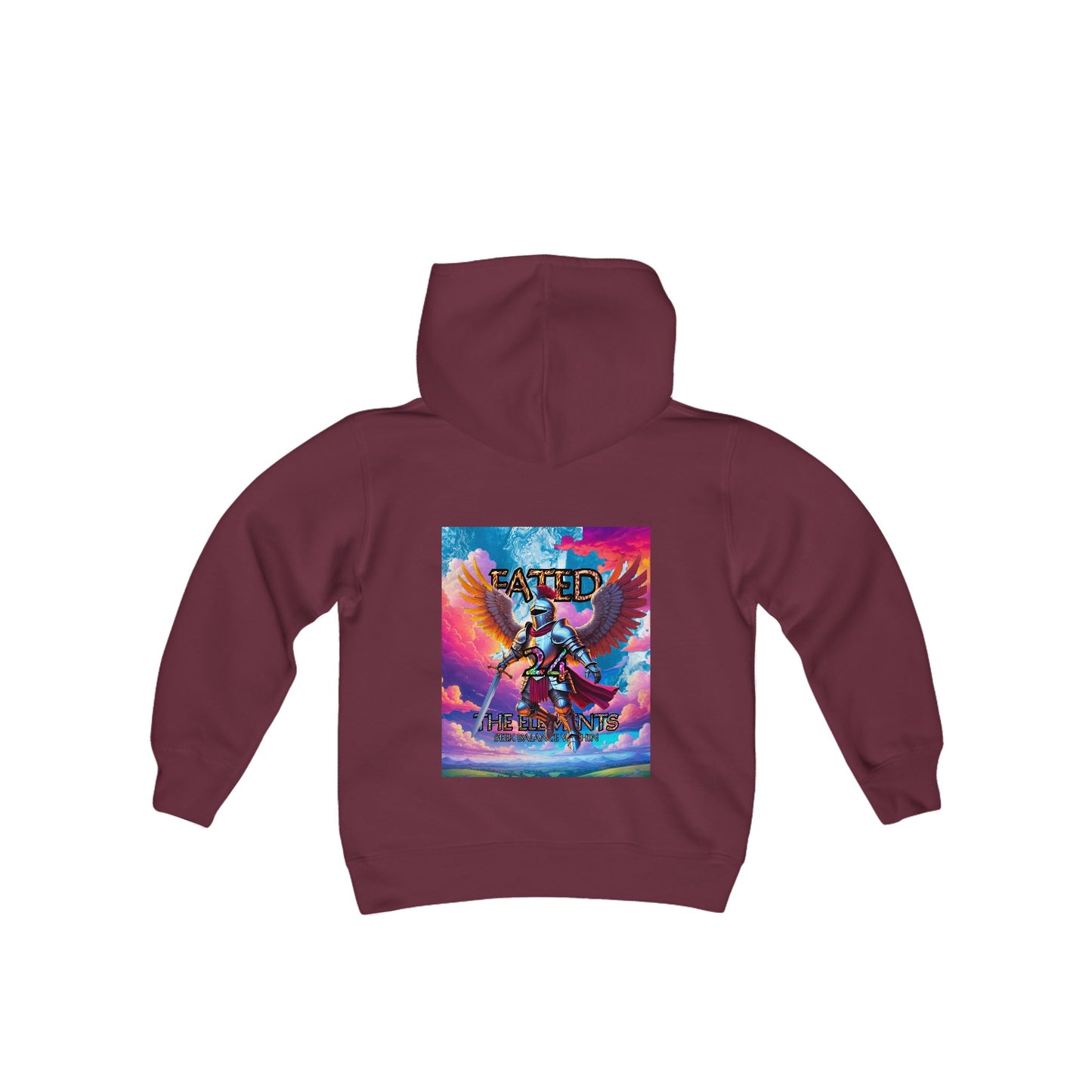 The Knight - Fate and Magic - Youth Heavy Blend Hooded Sweatshirt