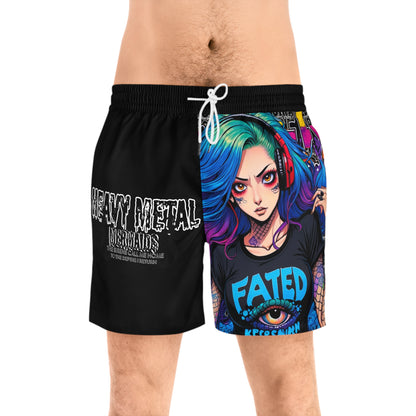 Heavy Metal Fated 2 - Men's Mid-Length Swim Shorts