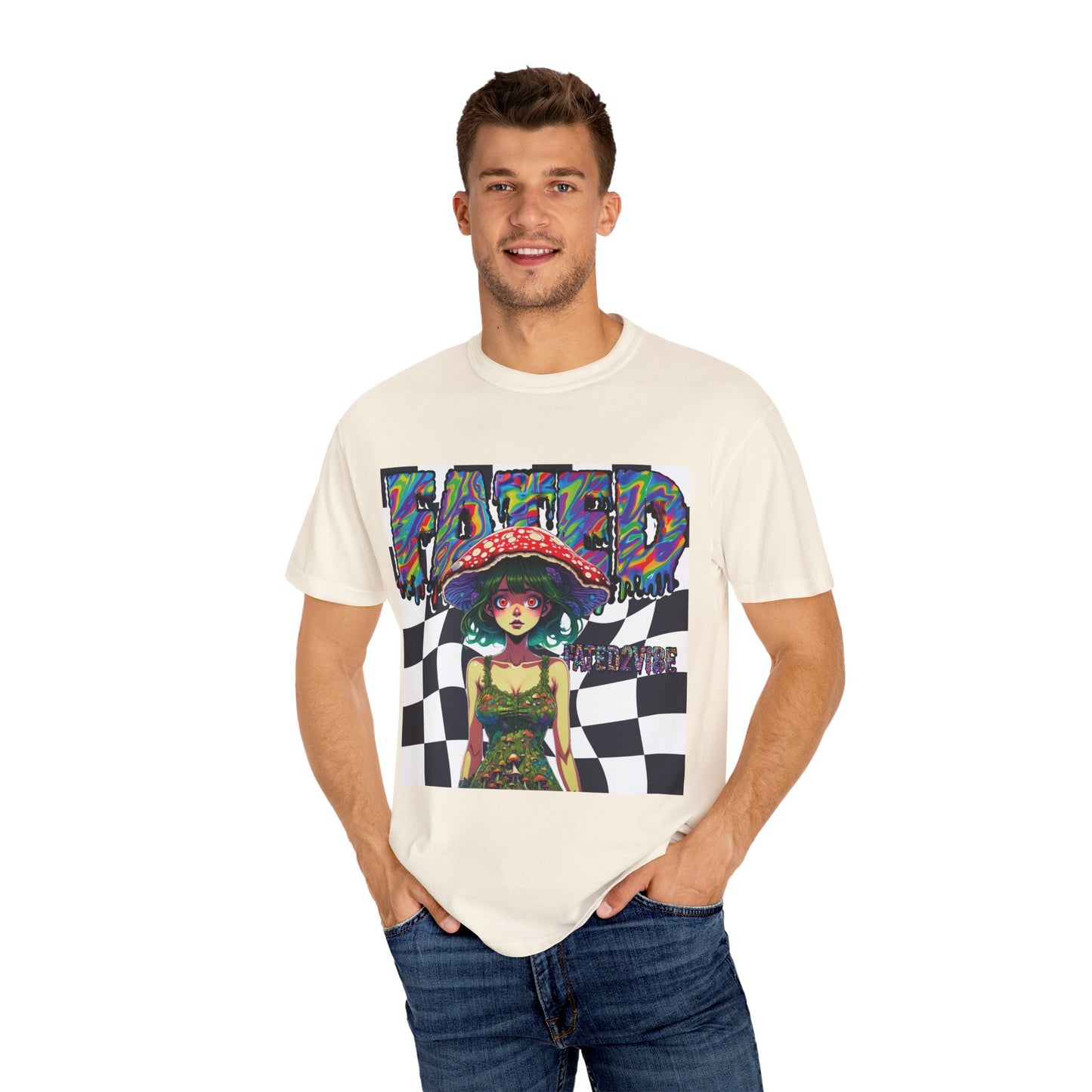 Fated2VIBE Checkered Print - Unisex T-shirt