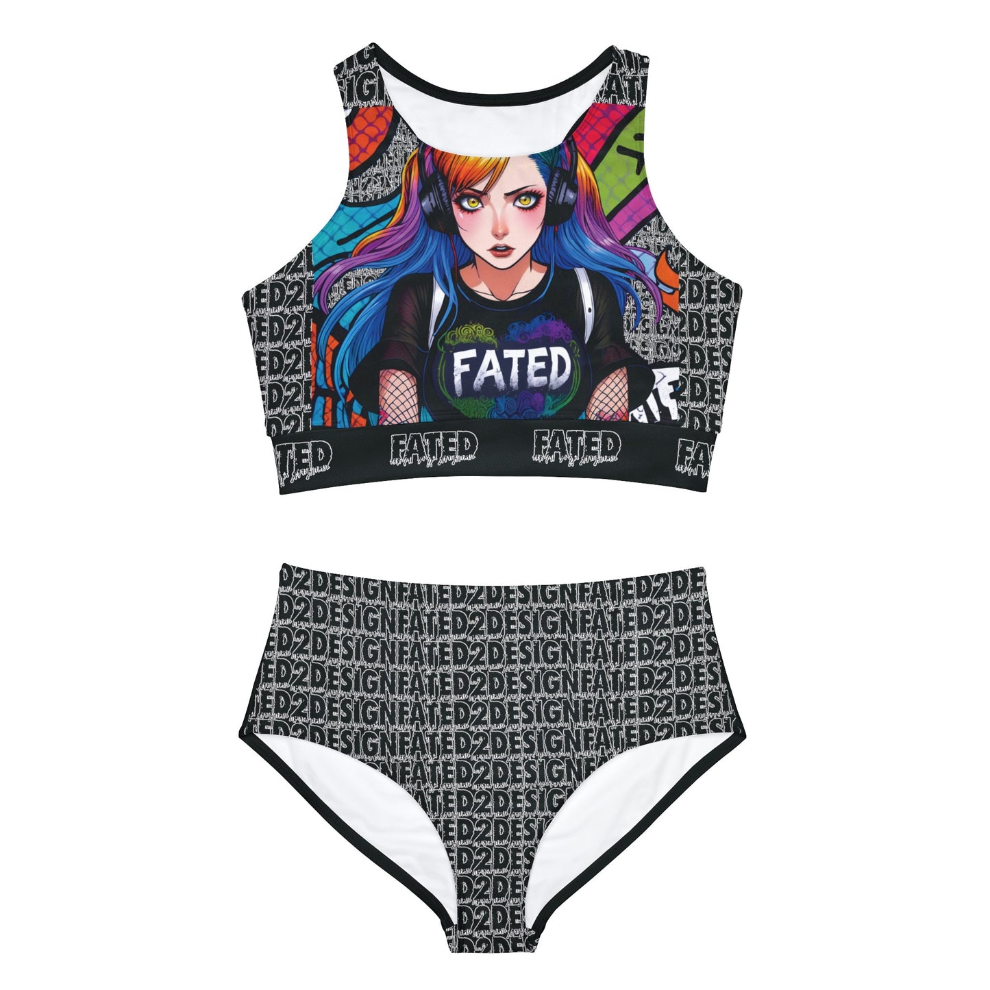 Metal Mermaids V3 - Sporty Bikini Set