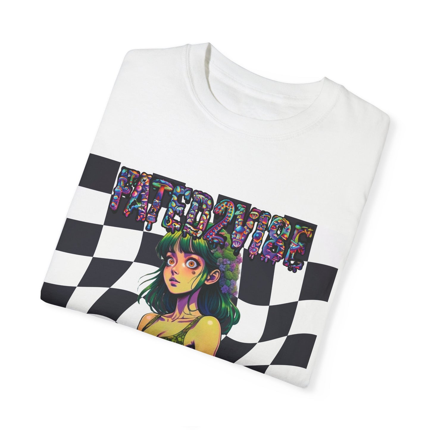 Fated2VIBE Checkered Print V2 - Unisex T-shirt
