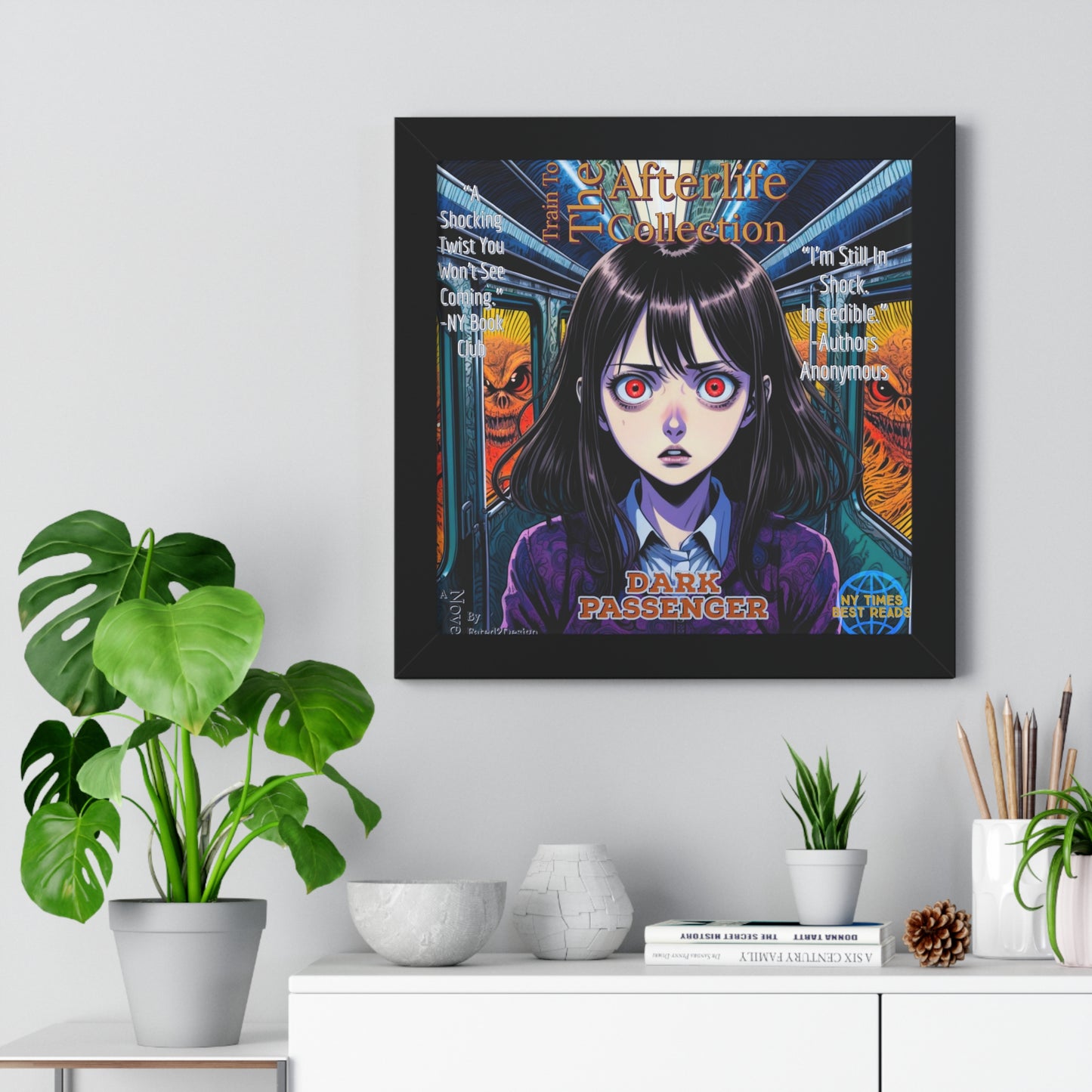 Train To The Afterlife B4 Framed Vertical Poster