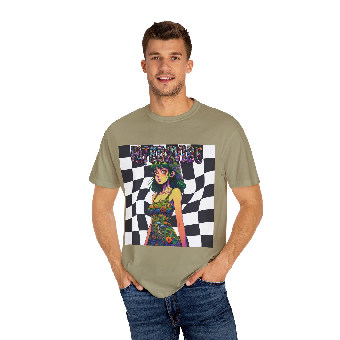 Fated2VIBE Checkered Print V2 - Unisex T-shirt