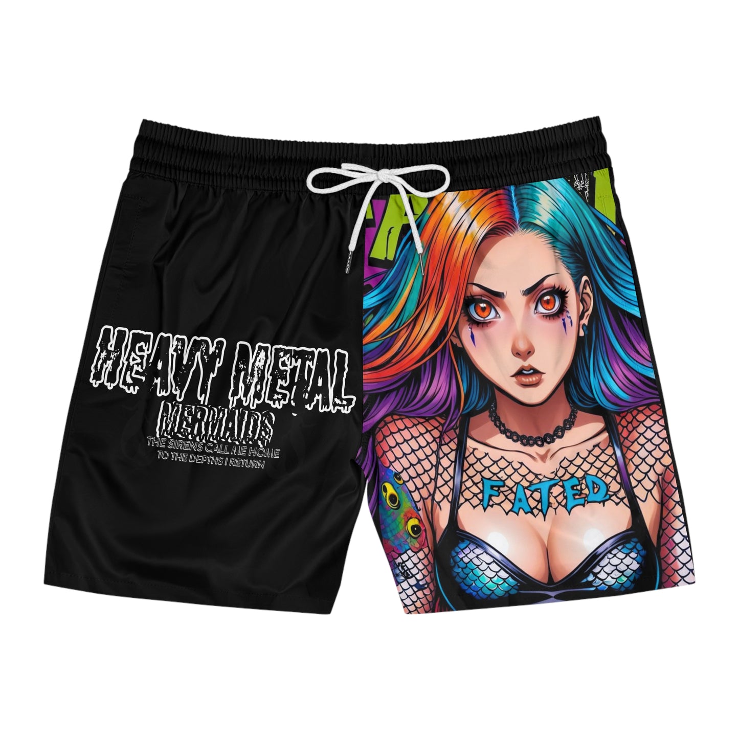 Heavy Metal Fated 3 - Men's Mid-Length Swim Shorts