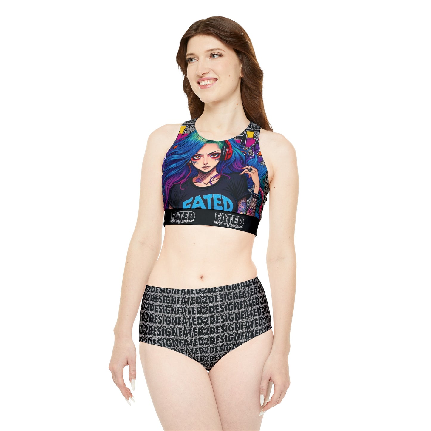 Metal Mermaids V2 - Sporty Bikini Set