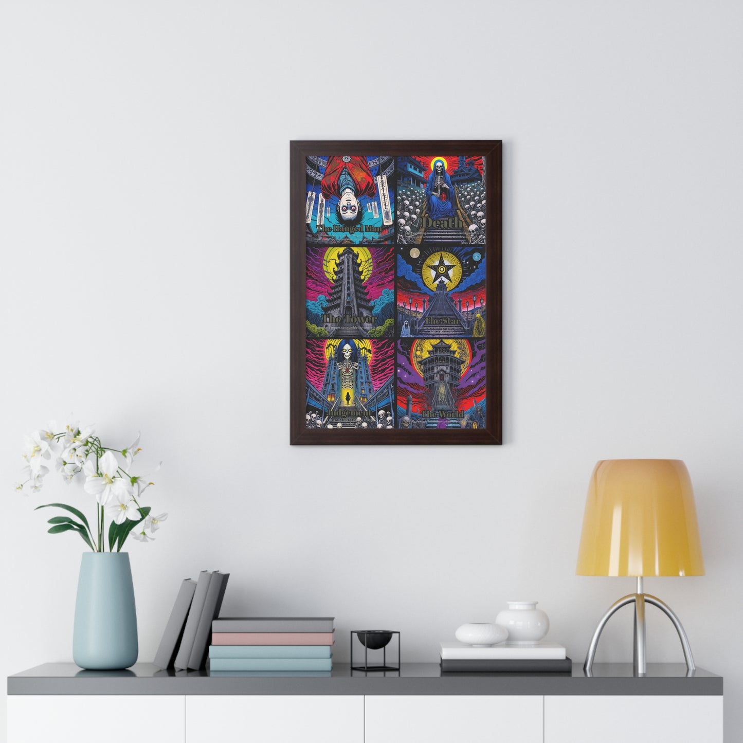 Major Arcana 4 of 4 Framed Vertical Poster