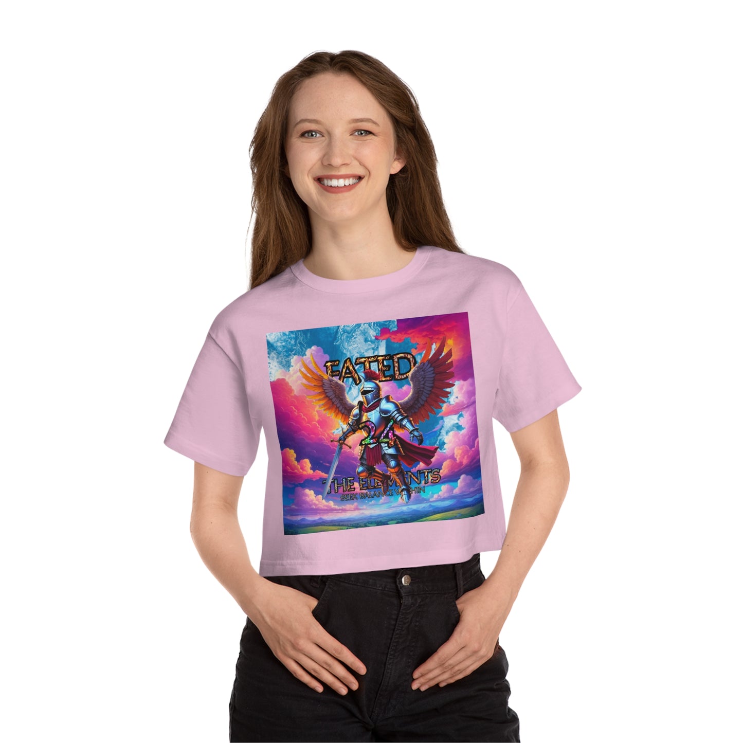 The Knight - Fate and Magic - Champion Cropped T-Shirt