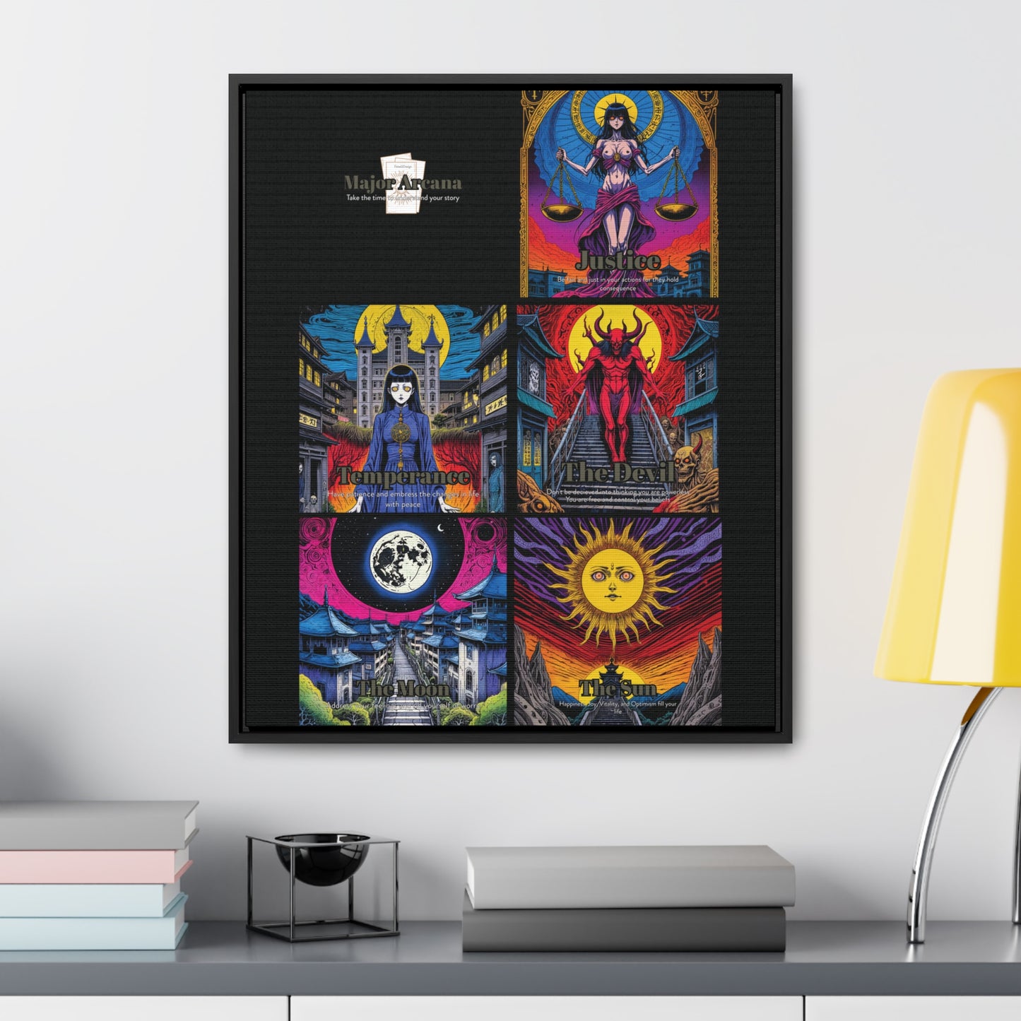 Major Arcana 3 of 4 - Framed Wall Art