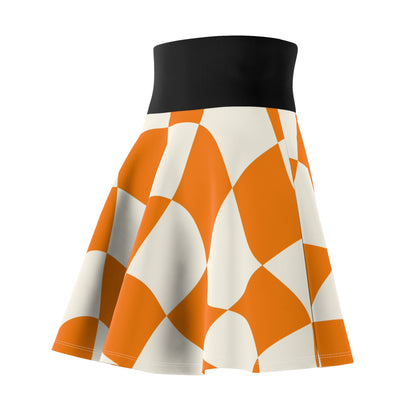 Orange Daydream Alice Women's Skater Skirt