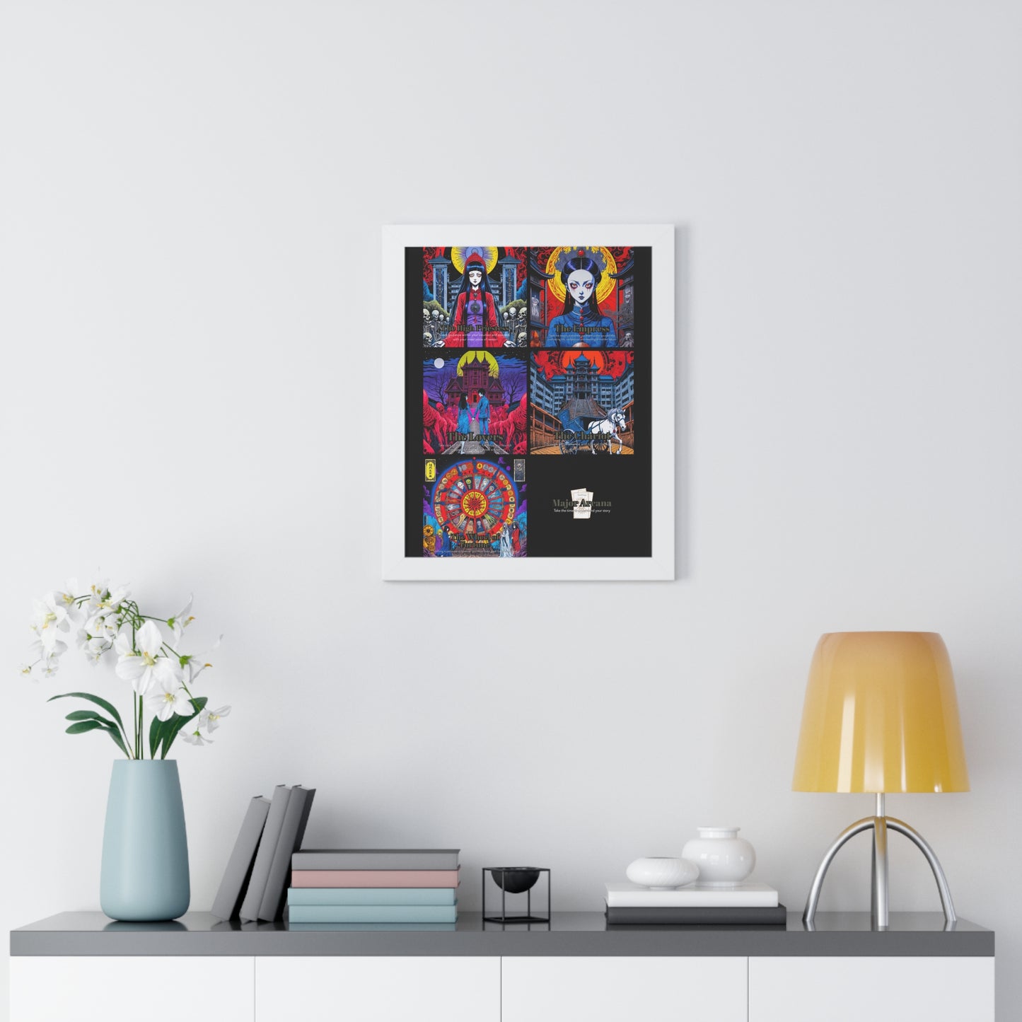 Major Arcana 2 of 4 Framed Vertical Poster