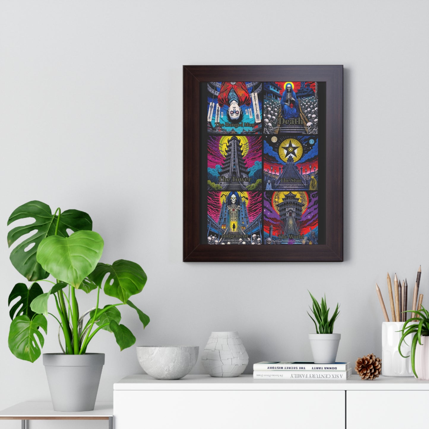 Major Arcana 4 of 4 Framed Vertical Poster