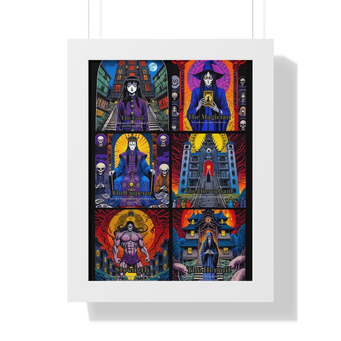 Major Arcana 1 of 4 Framed Vertical Poster
