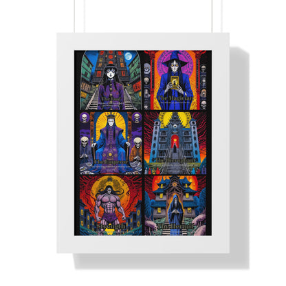 Major Arcana 1 of 4 Framed Vertical Poster