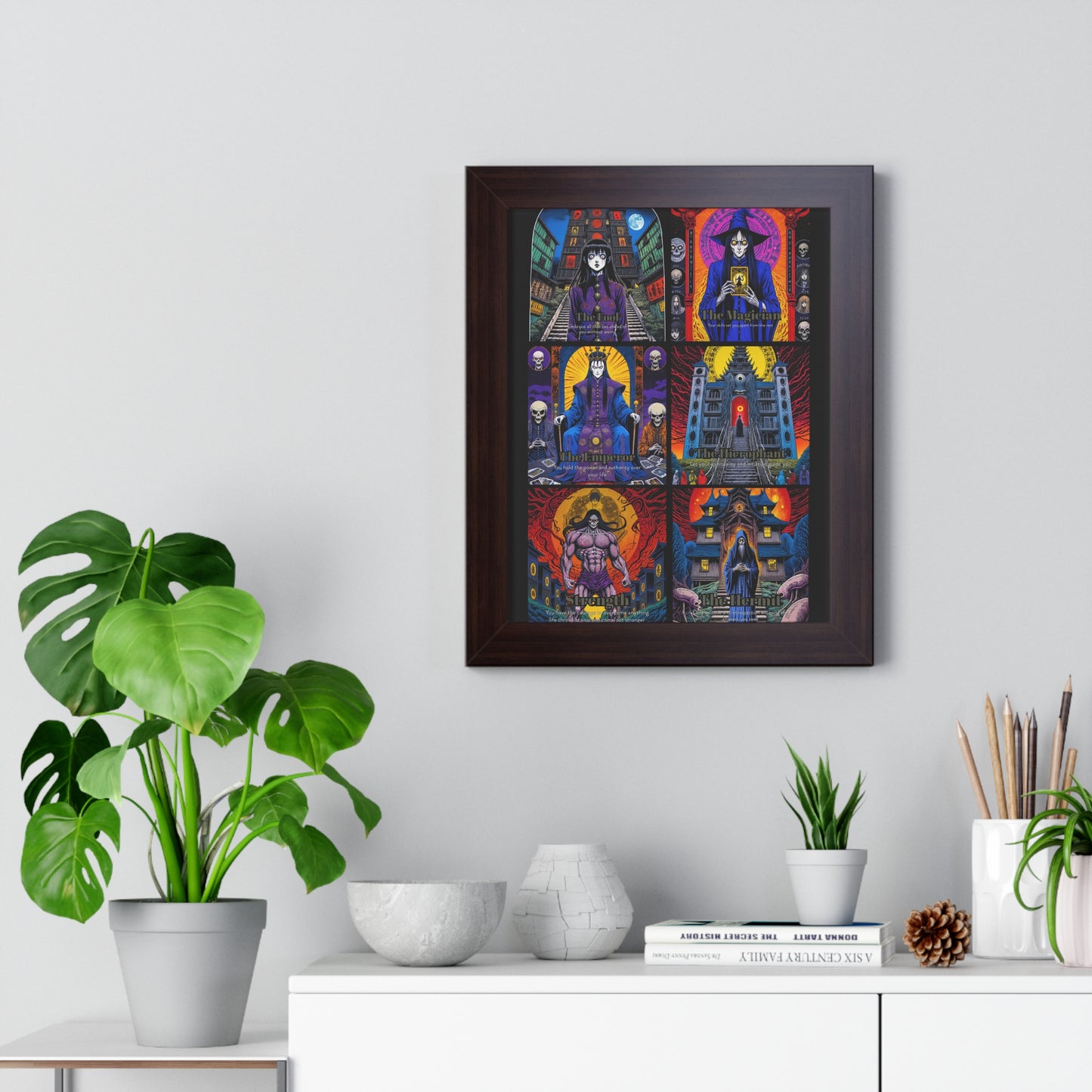 Major Arcana 1 of 4 Framed Vertical Poster