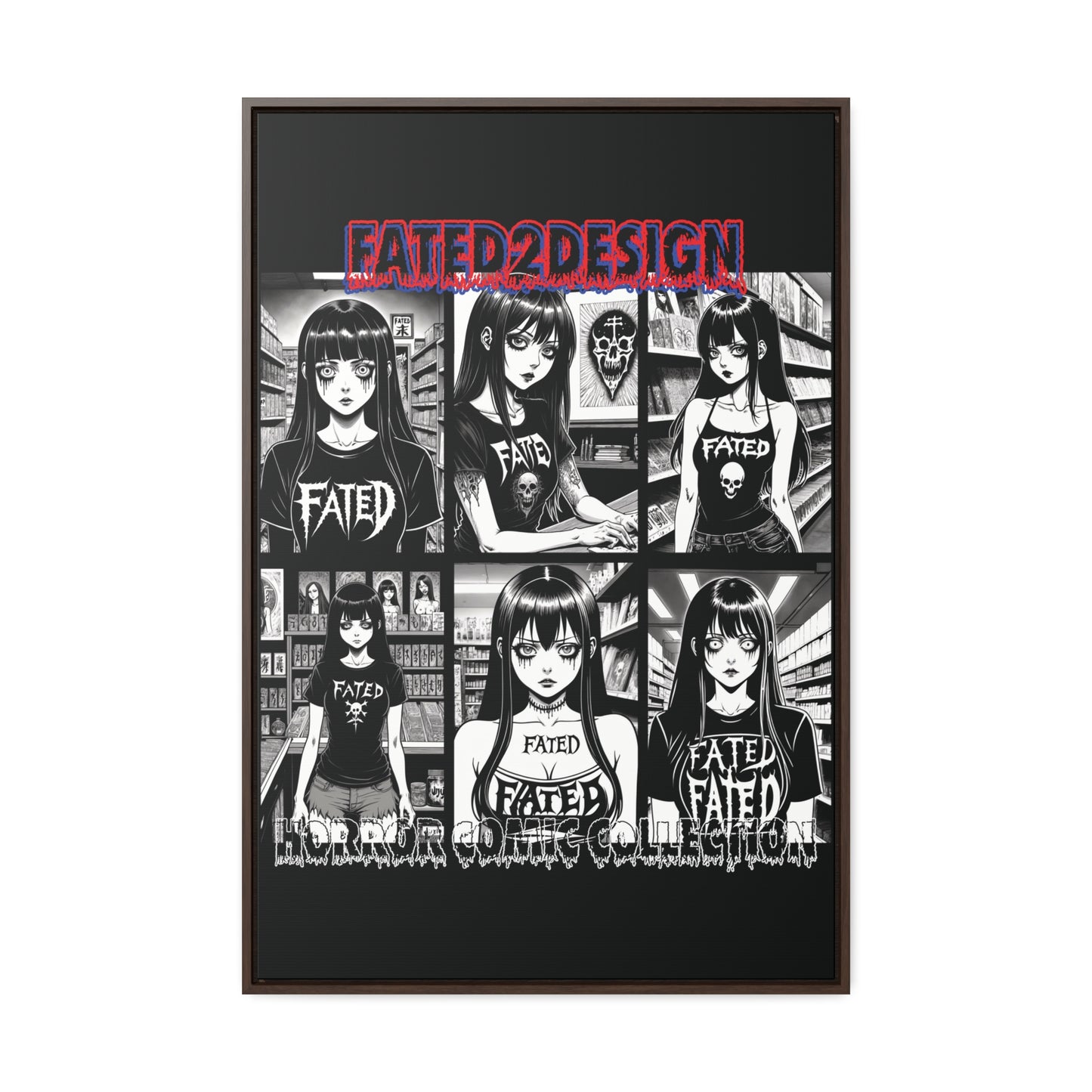 Horror Comic Collection Framed Wall Art