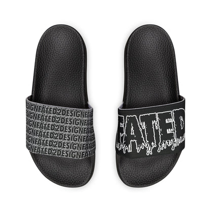 Fated Black Band - Women's PU Slide Sandals