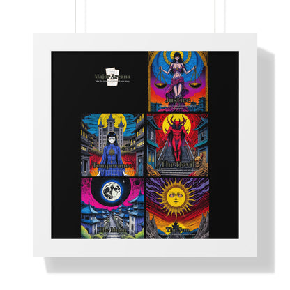 Major Arcana 3 of 4 Framed Vertical Poster