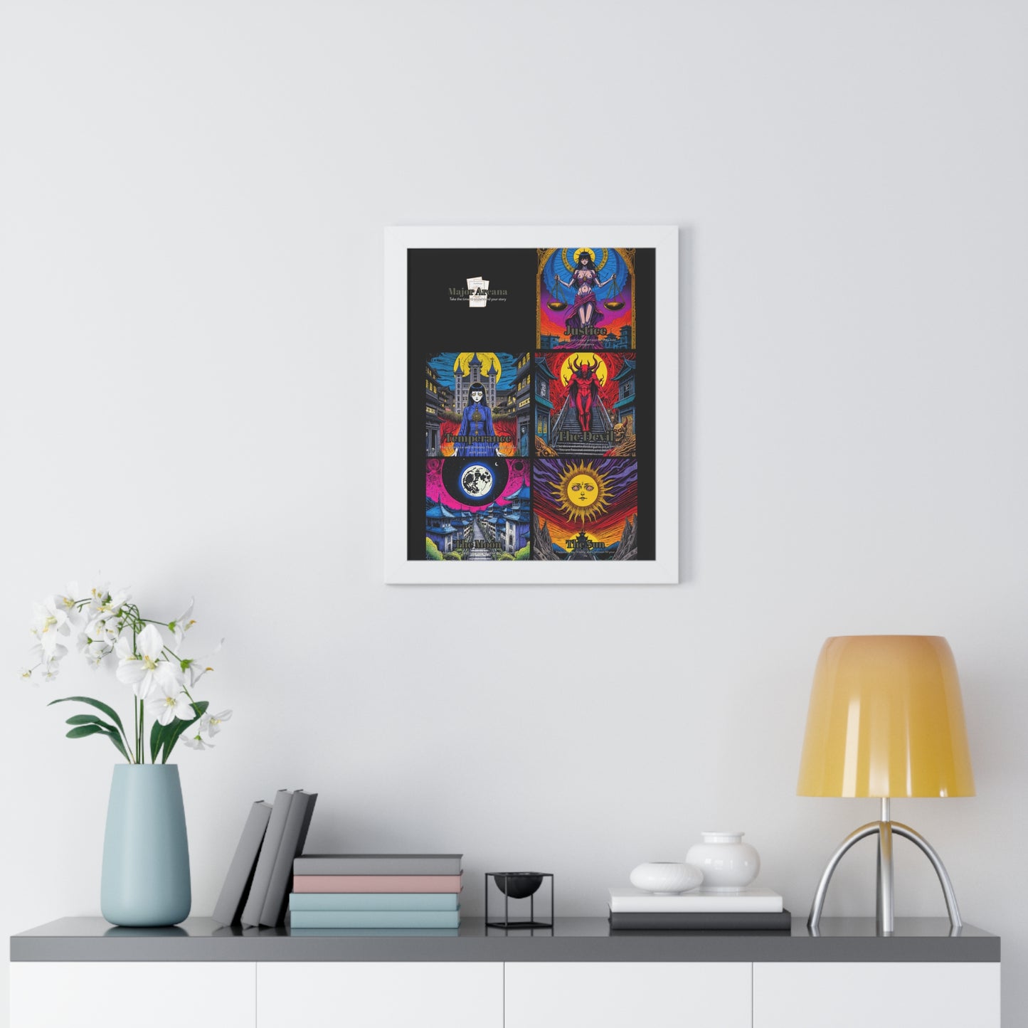 Major Arcana 3 of 4 Framed Vertical Poster