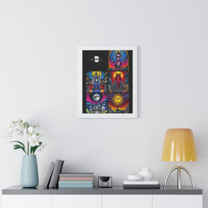 Major Arcana 3 of 4 Framed Vertical Poster