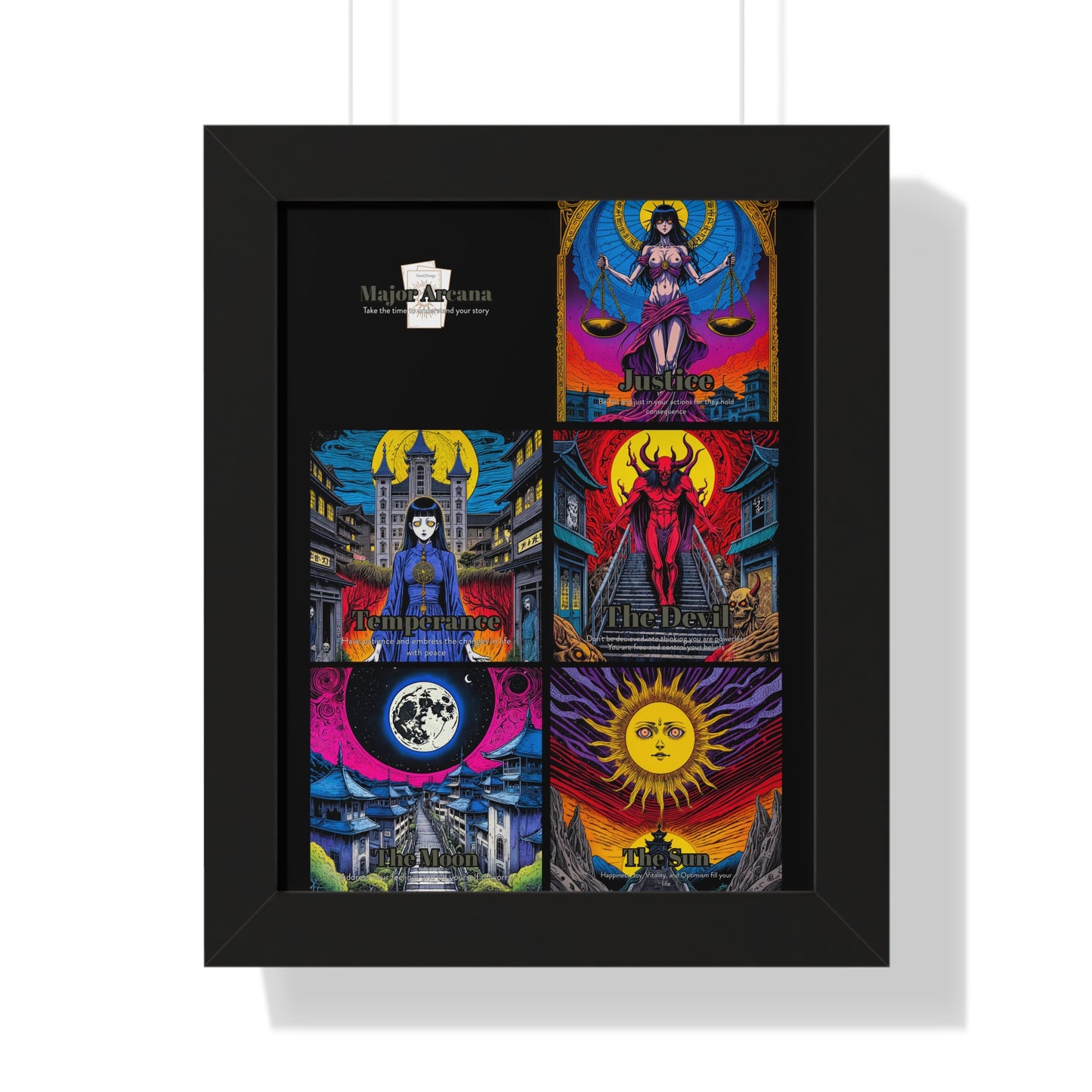 Major Arcana 3 of 4 Framed Vertical Poster