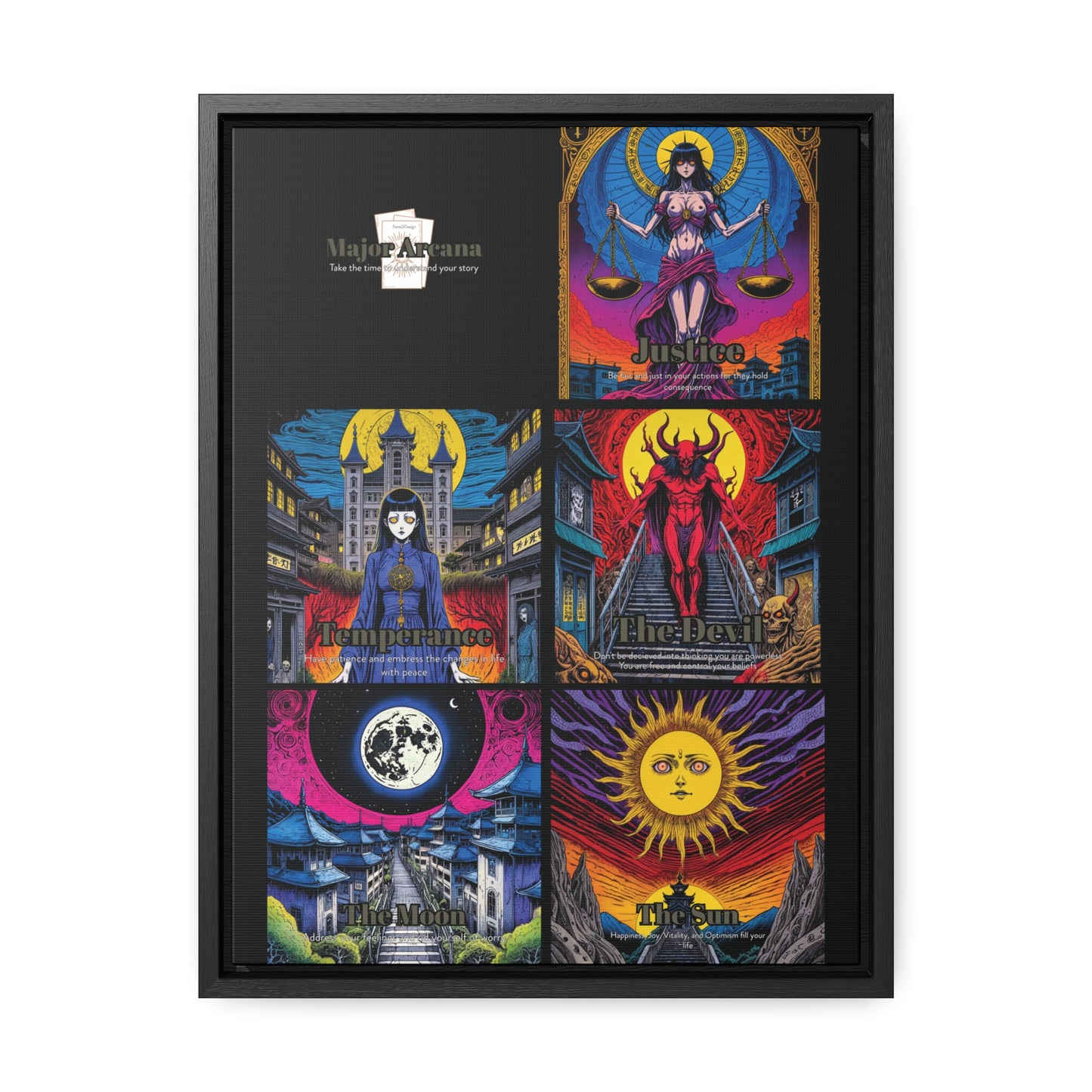 Major Arcana 3 of 4 - Framed Wall Art