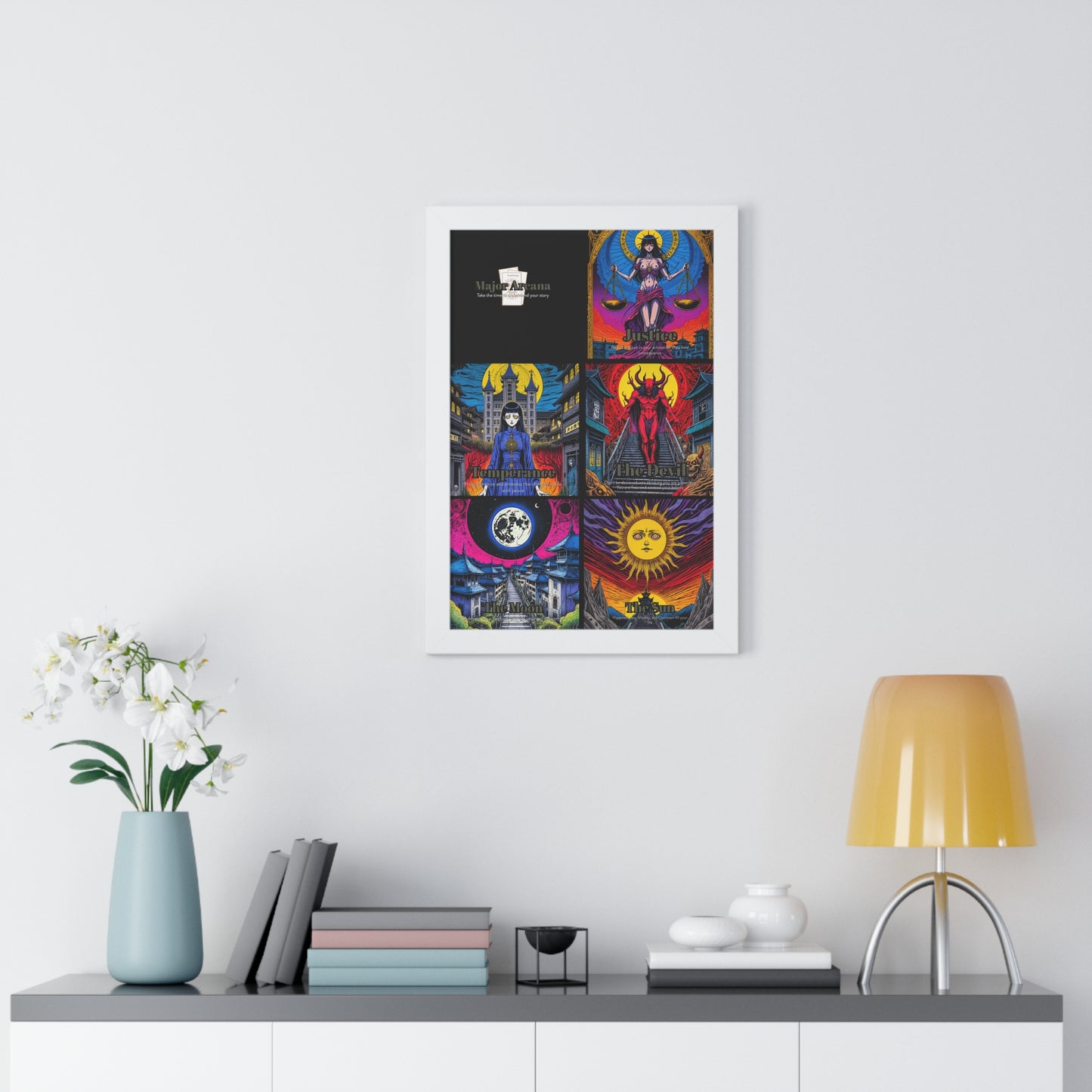 Major Arcana 3 of 4 Framed Vertical Poster