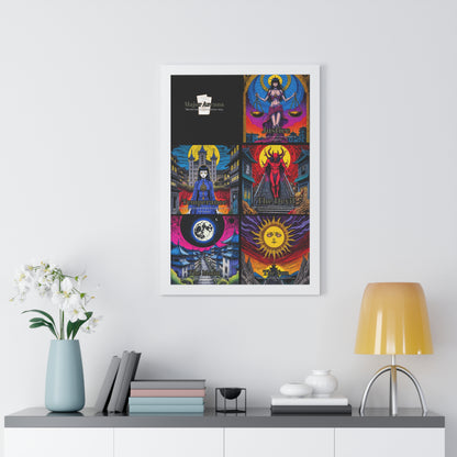 Major Arcana 3 of 4 Framed Vertical Poster