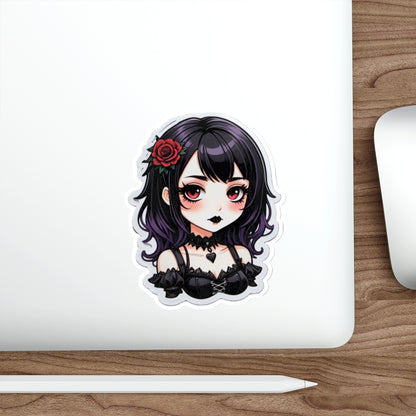 Goth Girl V.2 Cutesy Die-Cut Stickers