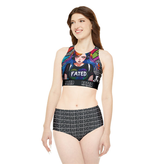 Metal Mermaids V3 - Sporty Bikini Set