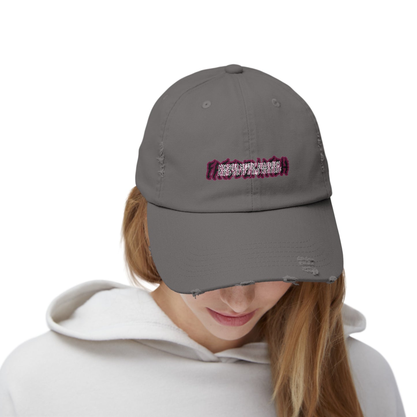 Monster Meetup Hat - Unisex Distressed Cap