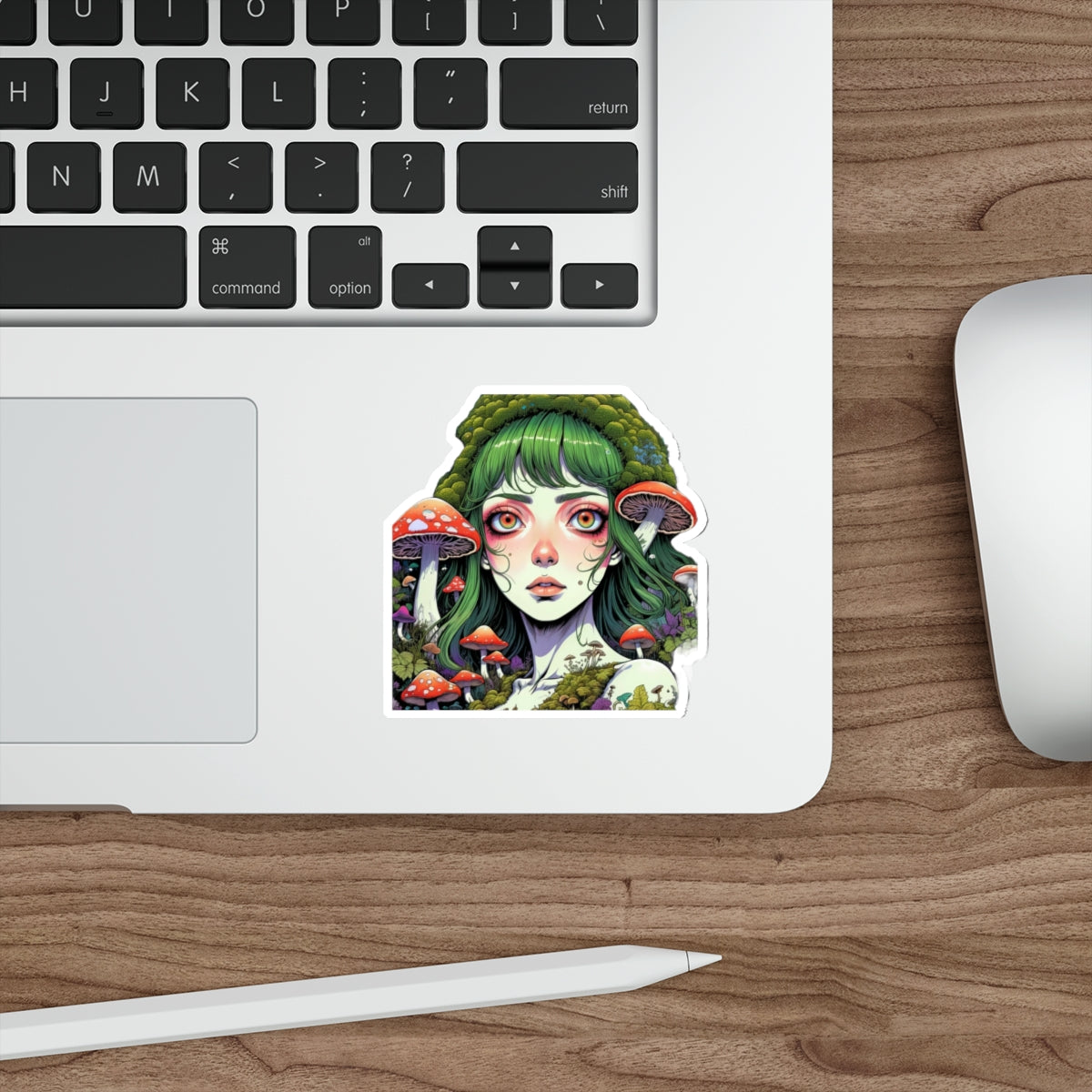Mushroom Girl V2 Good Vibes Die-Cut Stickers