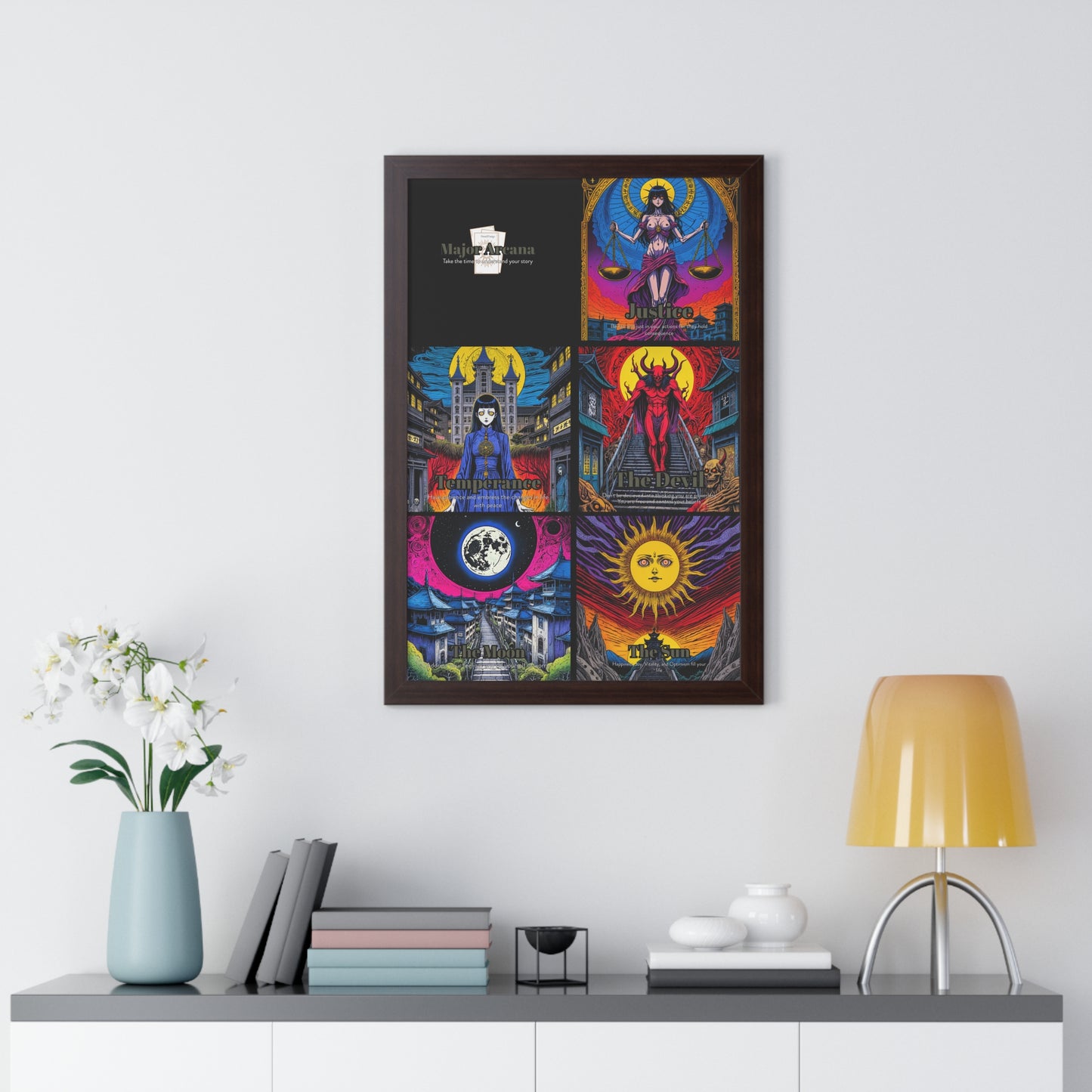 Major Arcana 3 of 4 Framed Vertical Poster