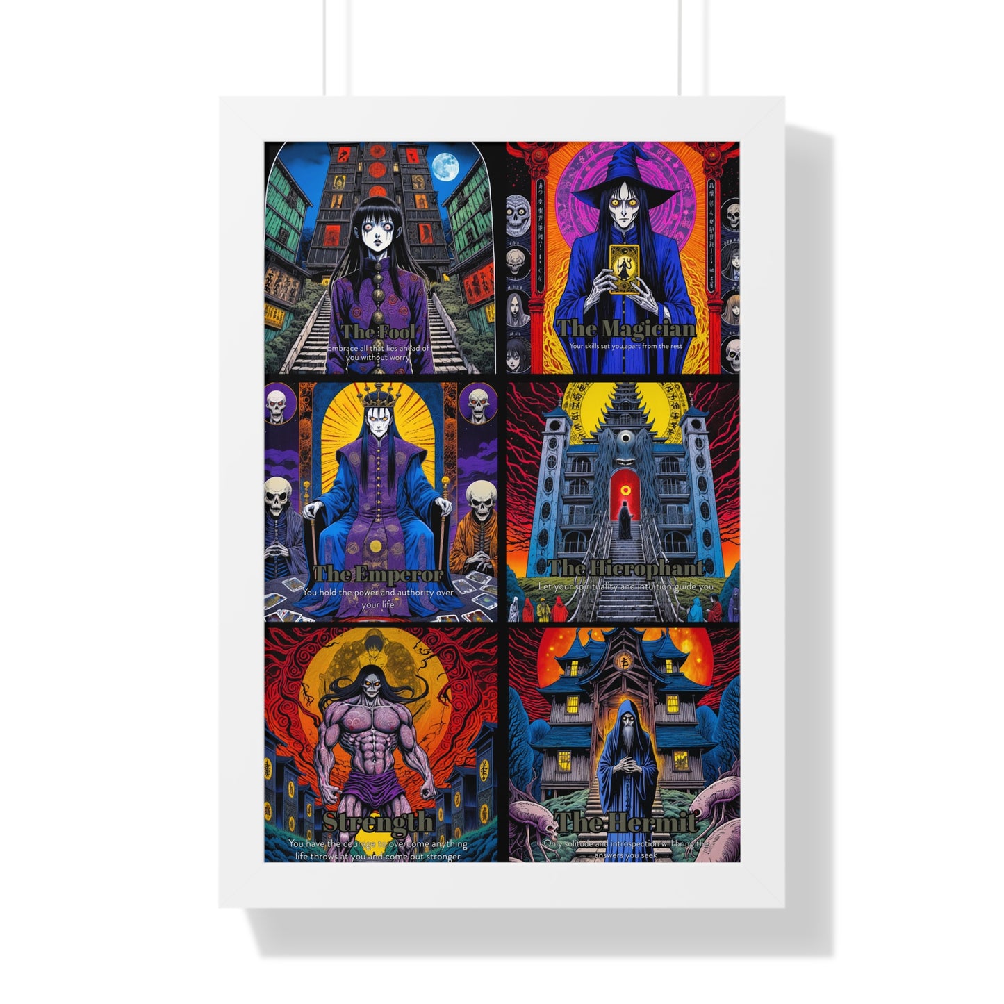 Major Arcana 1 of 4 Framed Vertical Poster