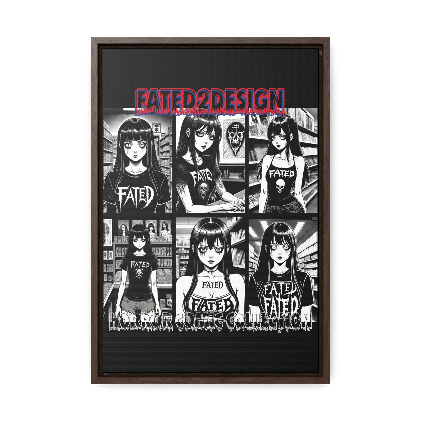 Horror Comic Collection Framed Wall Art